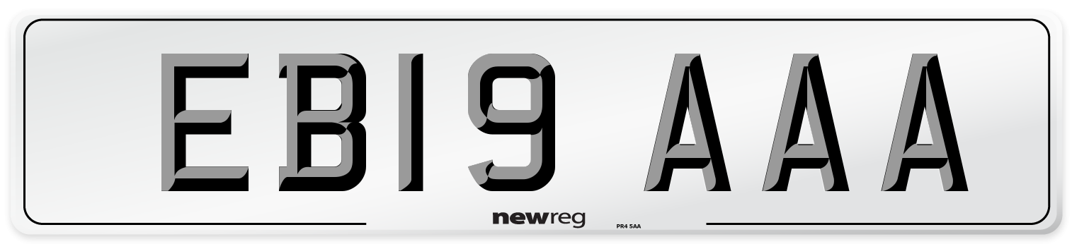 EB19 AAA Number Plate from New Reg